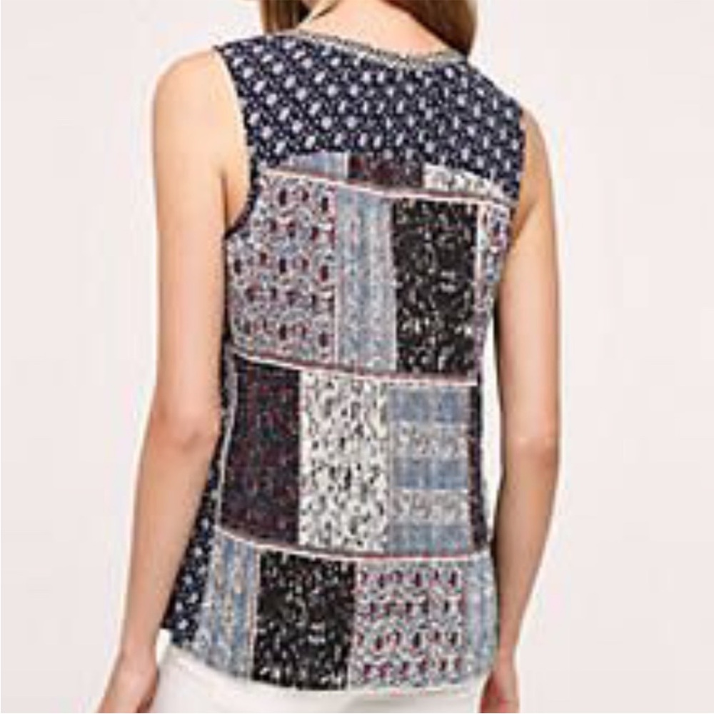 EUC Anthropologie One September Patchwork Top
